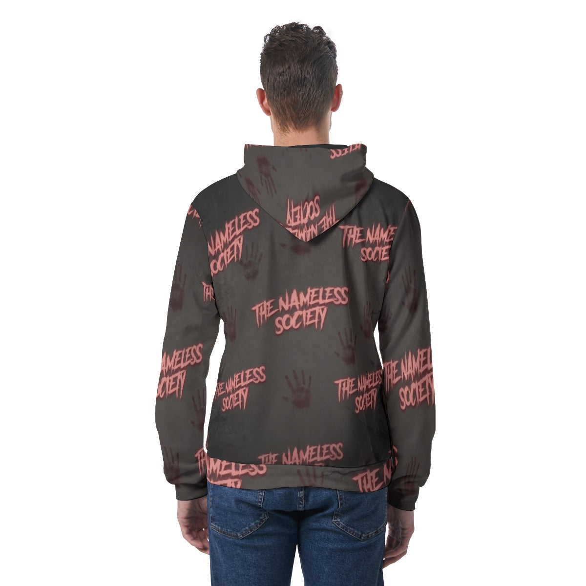 All-Over Print Men's Hoodie With Double-side Print Hood